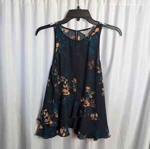 Belle Sky Floral Sleeveless Top